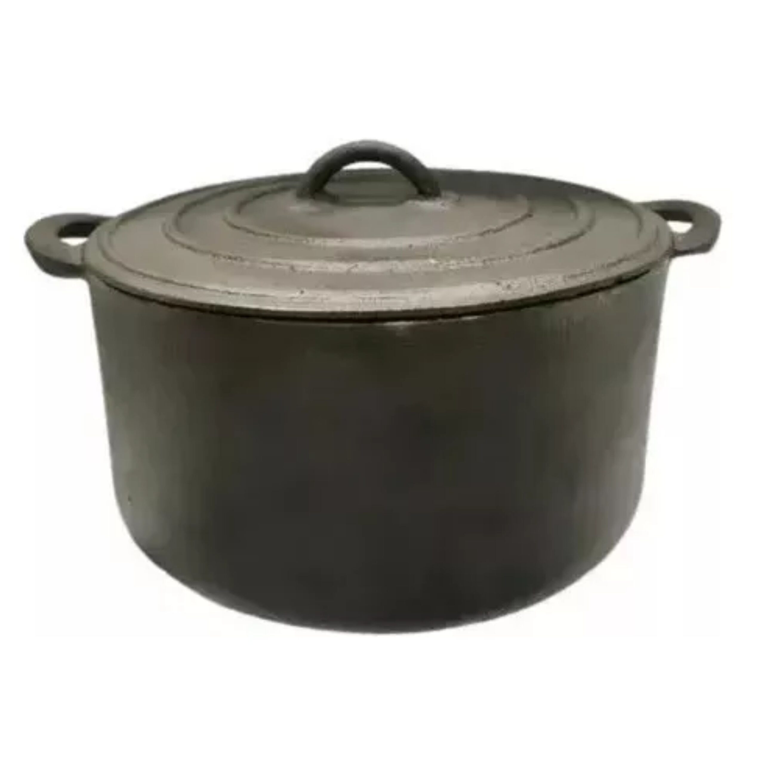 Cacerola - Olla De Hierro Fundido 8 Lts C/tapa Sin Patas