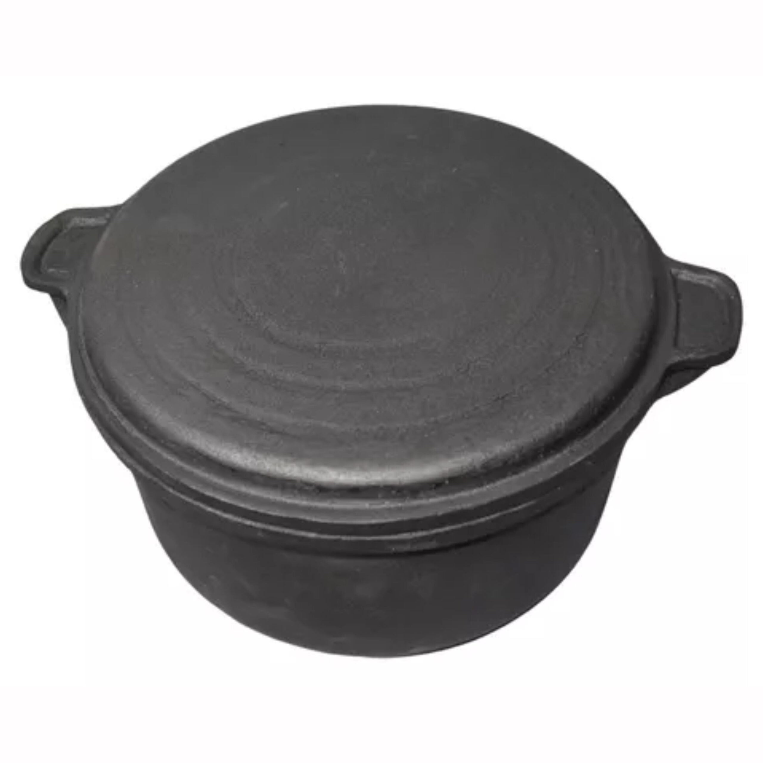 Cacerola Olla De Fundición 5l C/tapa Pizzera-hierro Fundido