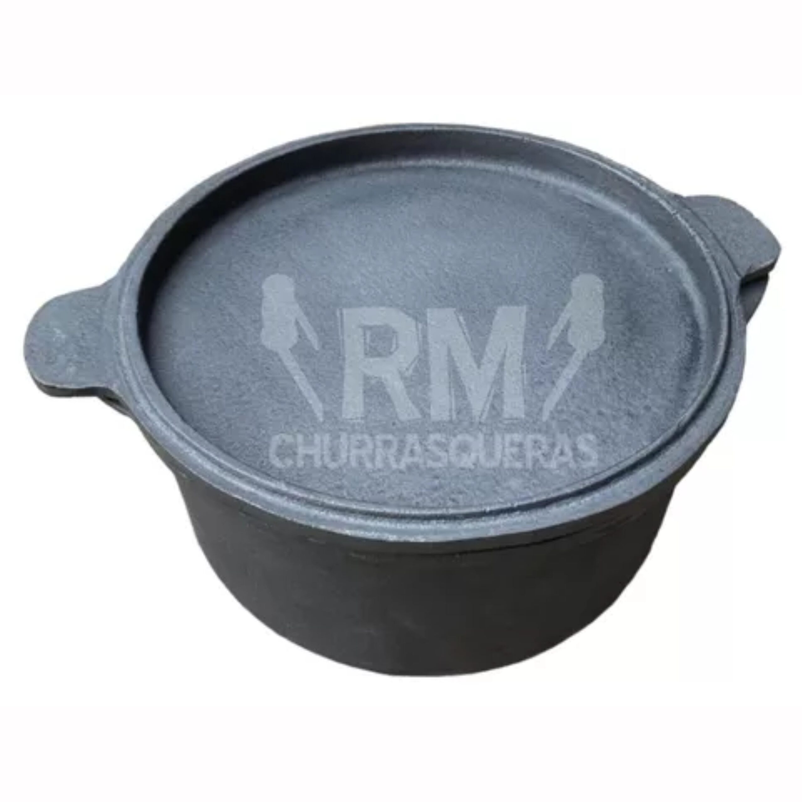 Cacerola Olla De Fundición 5l C/tapa Pizzera-hierro Fundido - Imagen 2