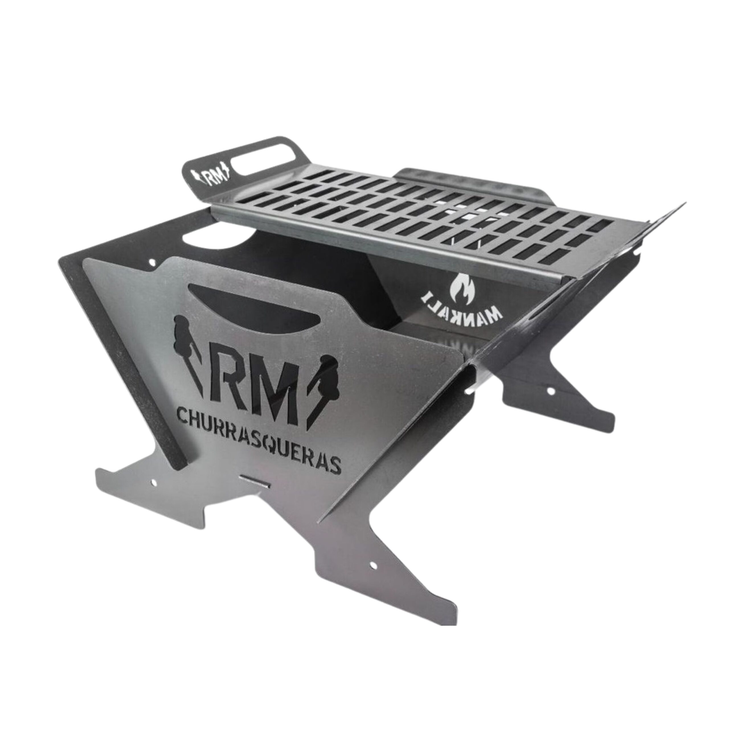 Fogonero Brasero Portatil - Mankali Con Parrilla Para Balcon