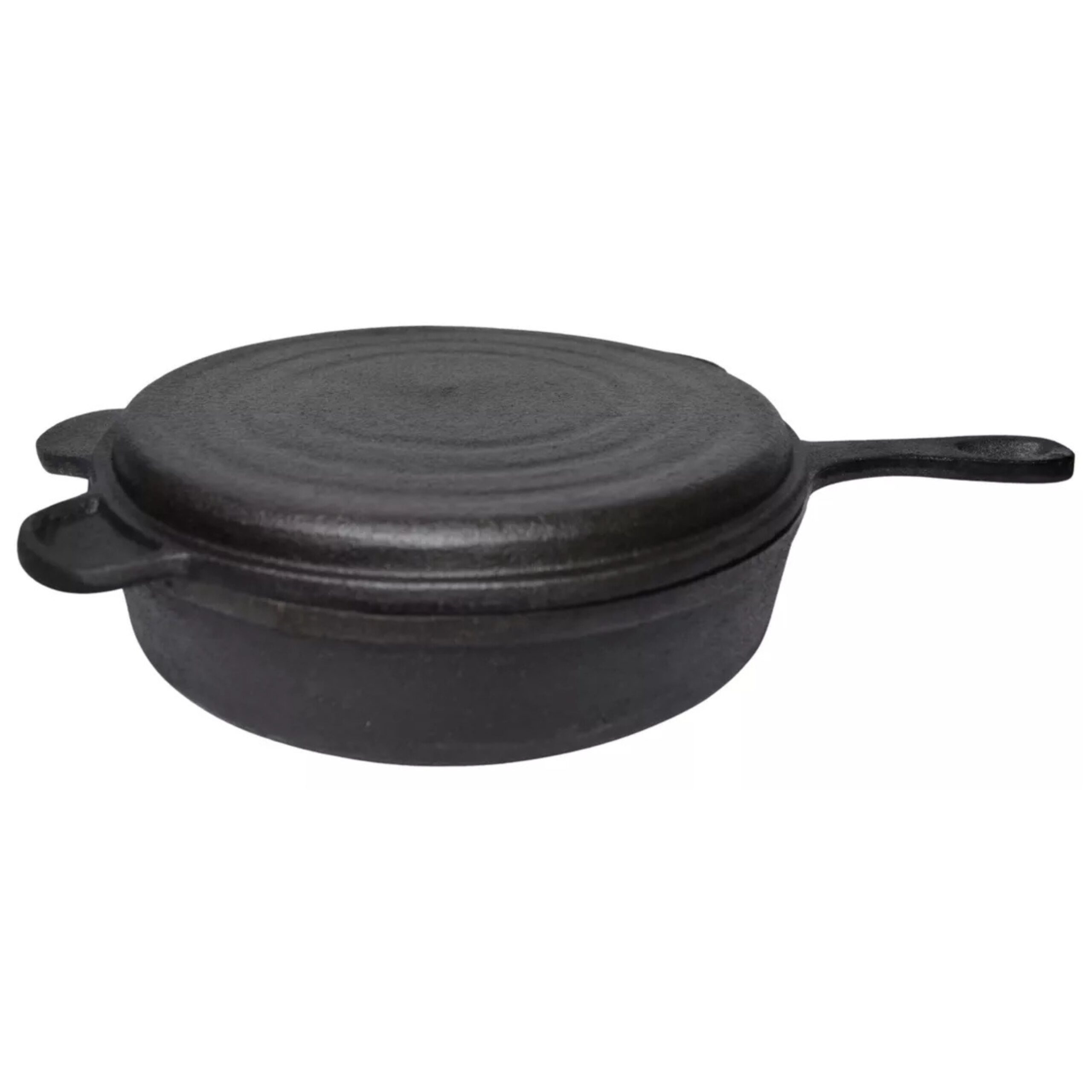 Sarten Con Tapa (pizzera) Hierro Fundido - Fundicion 30 Cm