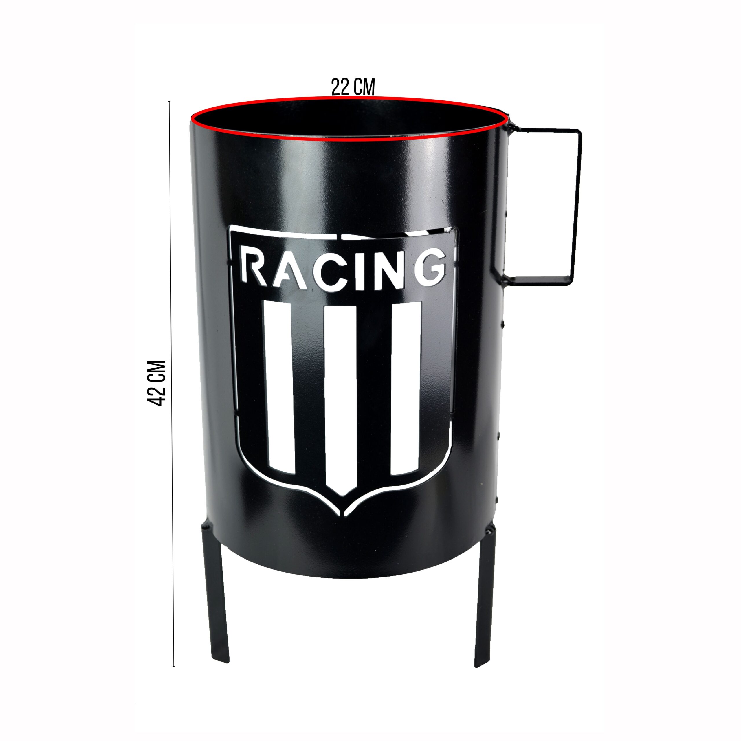 Fogonero Escudo Futbol Brasero Infiernillo- Racing - Imagen 5