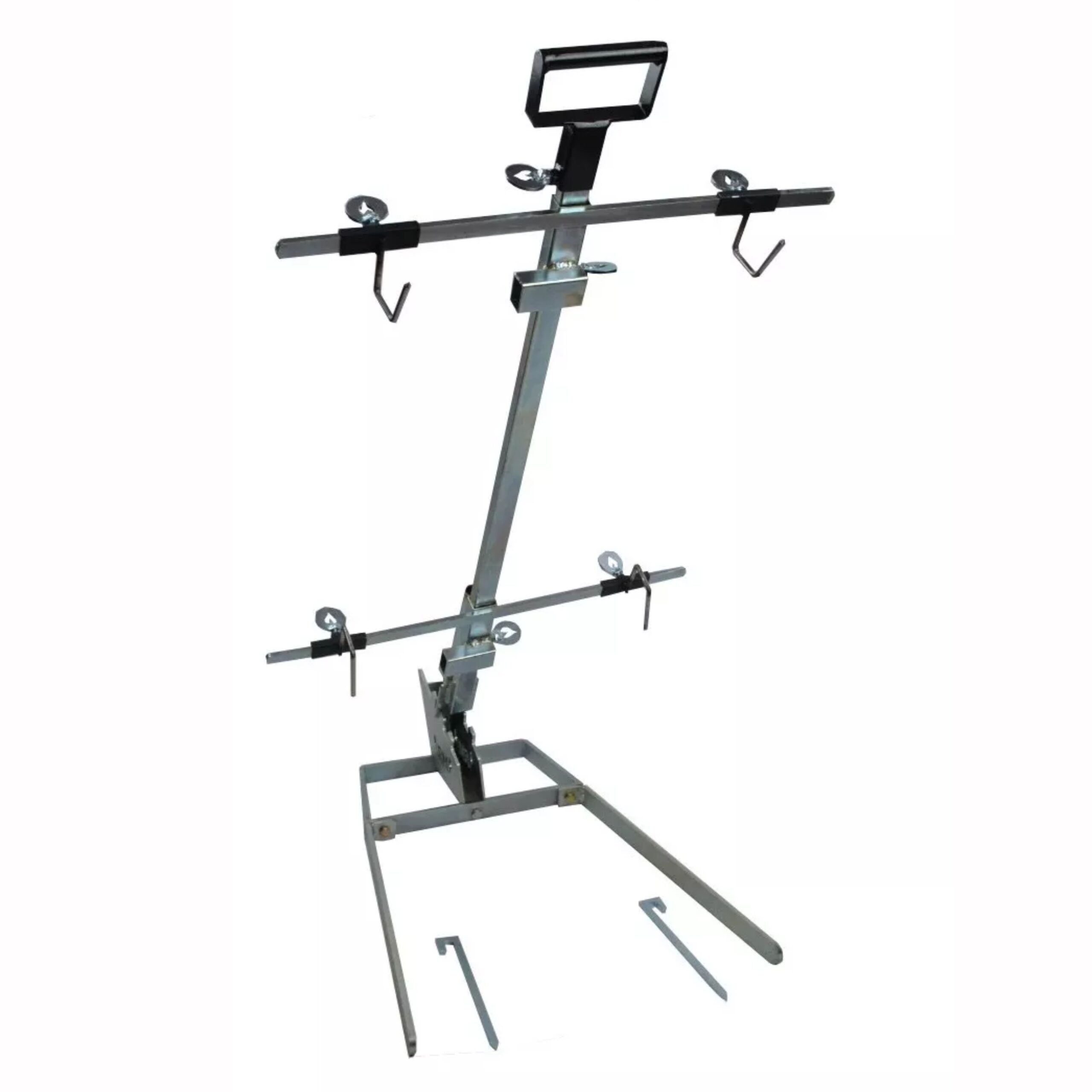 Asador Criollo Cruz Estaca Reforzado Parrilla 1mx0.5mtr