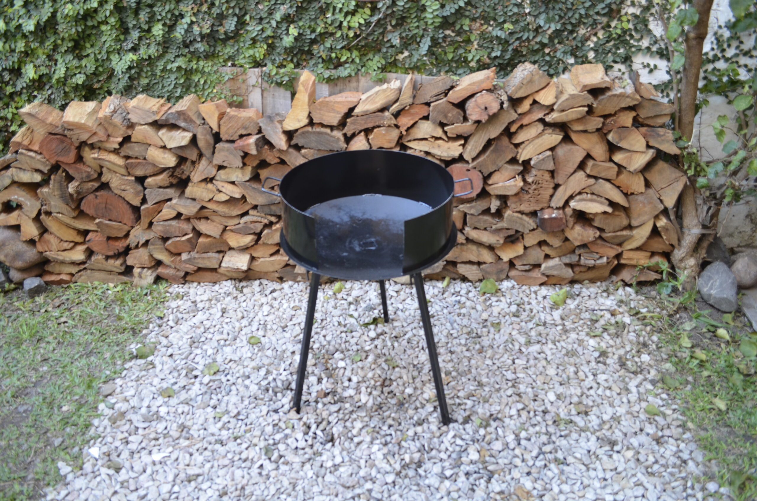 Fogonero Brasero De Disco De Arado 100% Acero Origi-52cm - Imagen 5