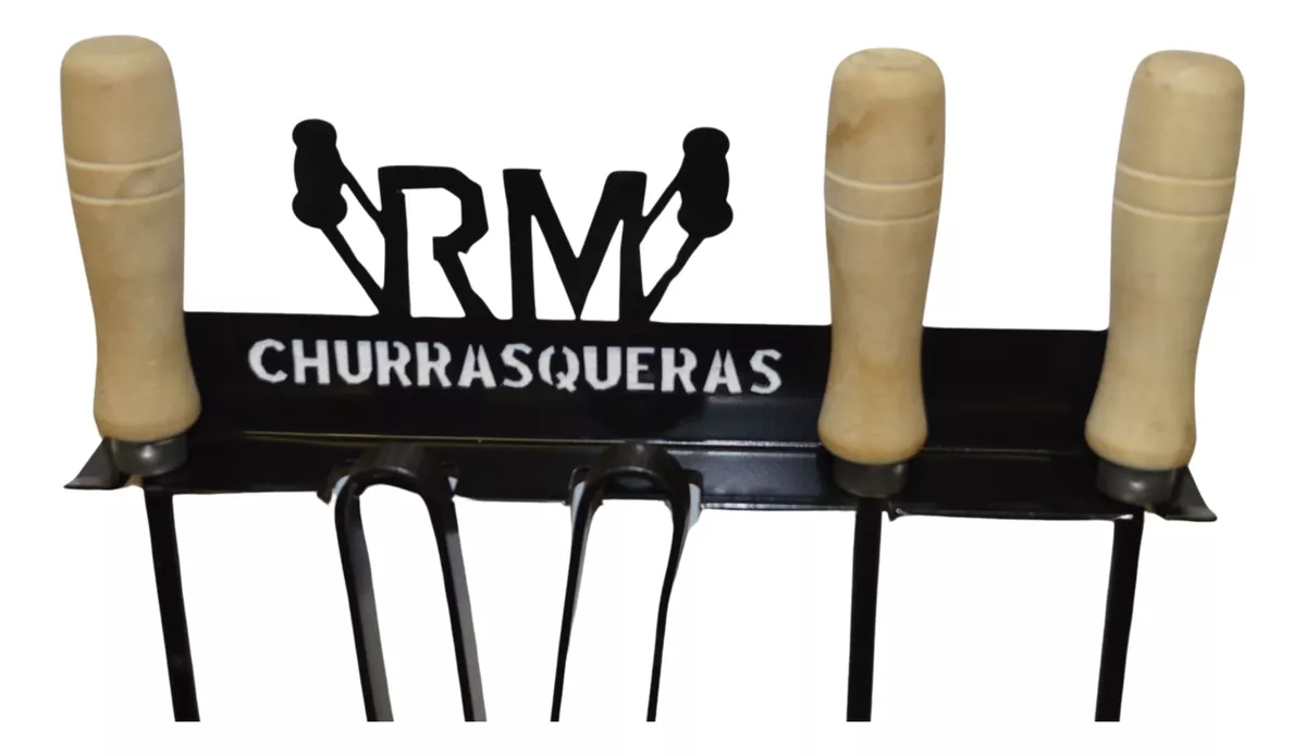 Soporte De Pared Para Pala, Atizador, Cepillo Y Pinza - Imagen 4