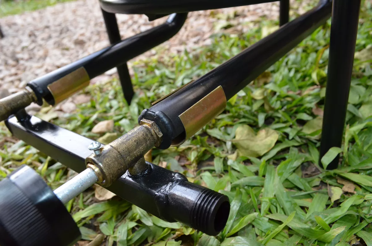 Mechero Quemador Doble Comando- Disco De Arado Ollas Ø33cm - Imagen 5