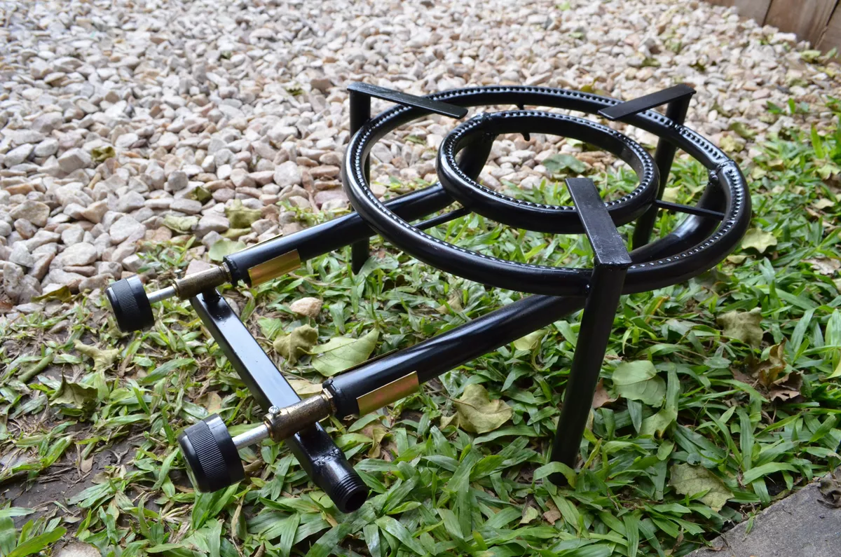 Mechero Quemador Doble Comando- Disco De Arado Ollas Ø33cm - Imagen 4