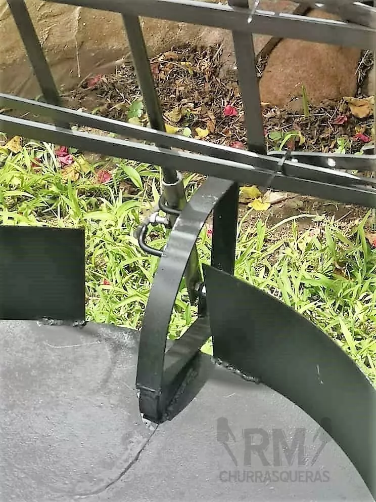 Asador Mediano Con Base De Disco Original 2 Posiciones - Imagen 4