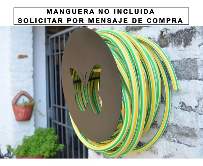 Porta Manguera 30 Cm Flor.- Profundidad 19 Cm- Para Colgar - Imagen 3