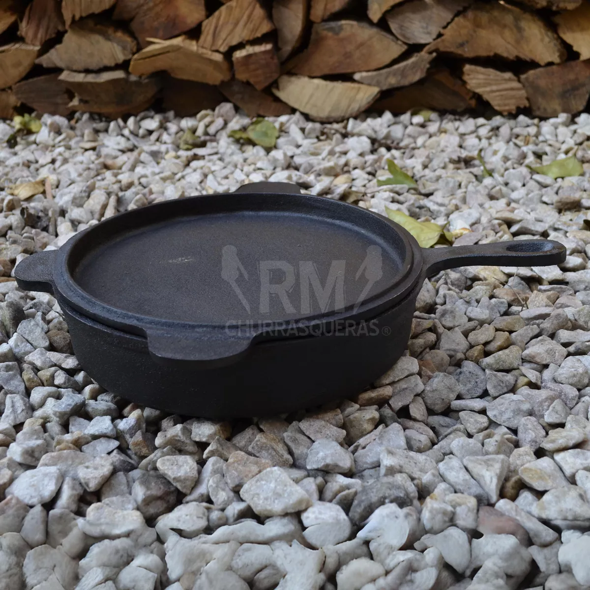 Sarten Con Tapa (pizzera) Hierro Fundido - Fundicion 30 Cm - Imagen 3