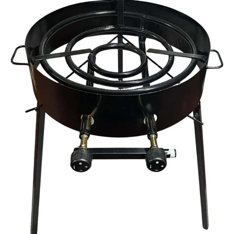 Mechero Quemador Anafe Para Disco Grande Doble Comando- Patas desmontables
