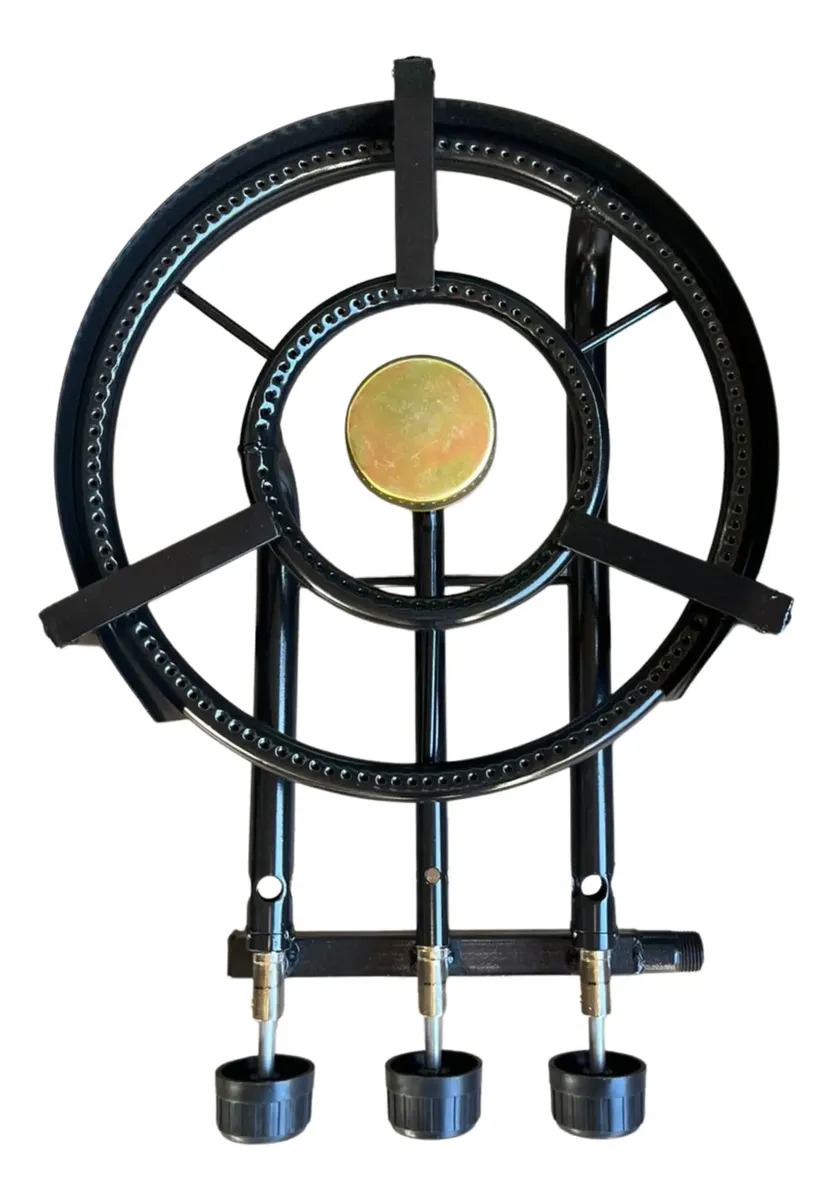 Mechero Anafe 2 aros 1 hornalla - 33cm con cubrellamas P/ Disco De Arado - Imagen 4