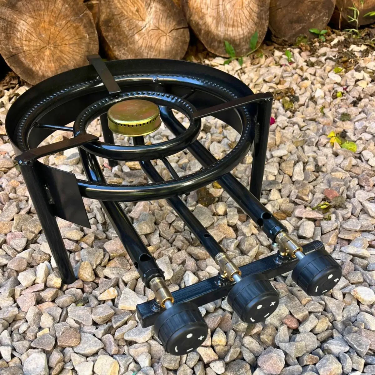 Mechero Anafe 2 aros 1 hornalla - 33cm con cubrellamas P/ Disco De Arado - Imagen 6