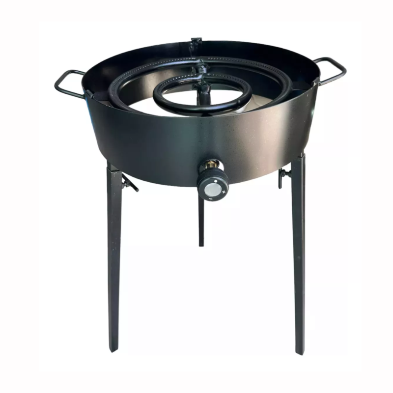 Mechero.anafe-quemador Patas Desmontables C/cubrellama Negro