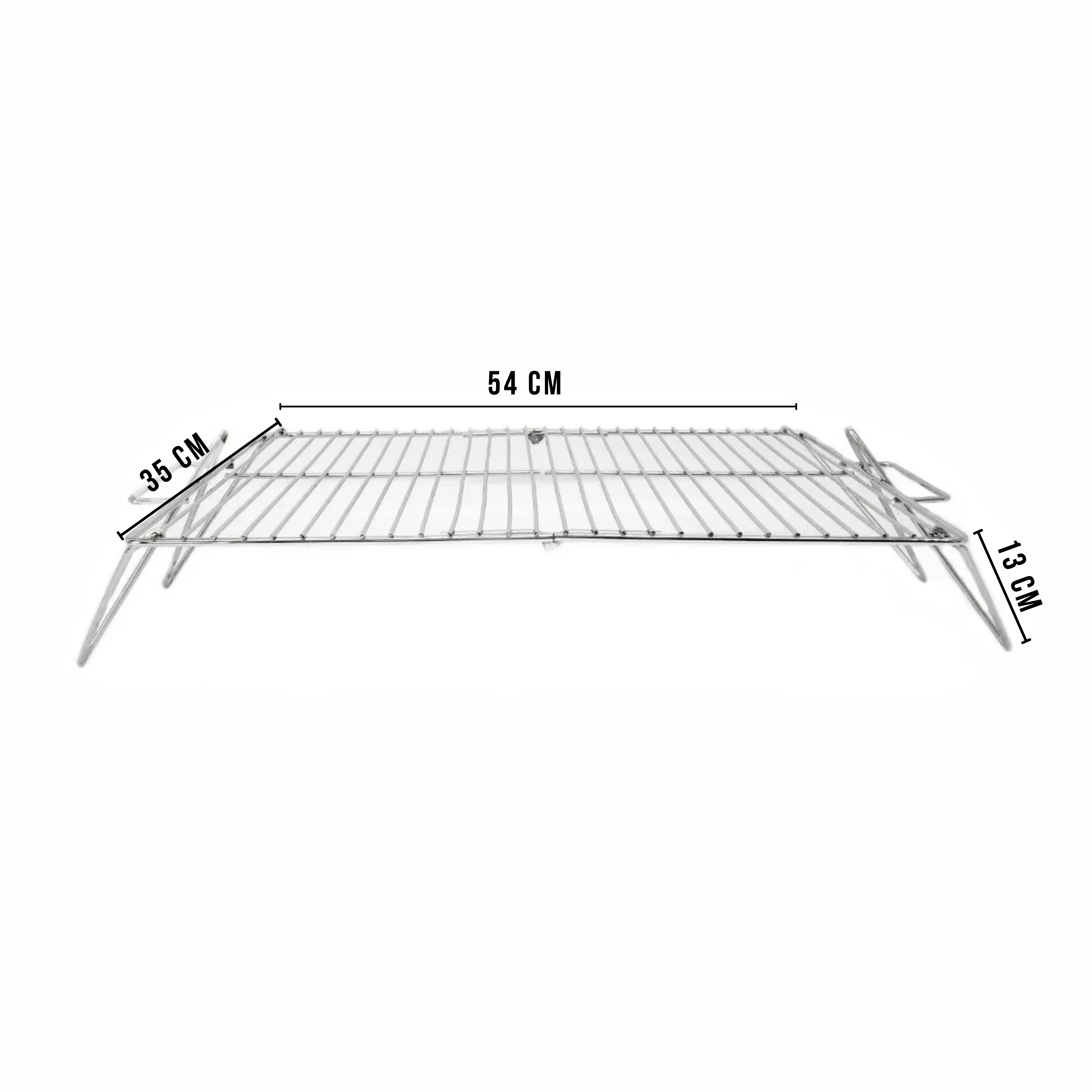 Parrilla Plegable Con Manija- Asado Camping Pesca 55 X 35 - Imagen 3