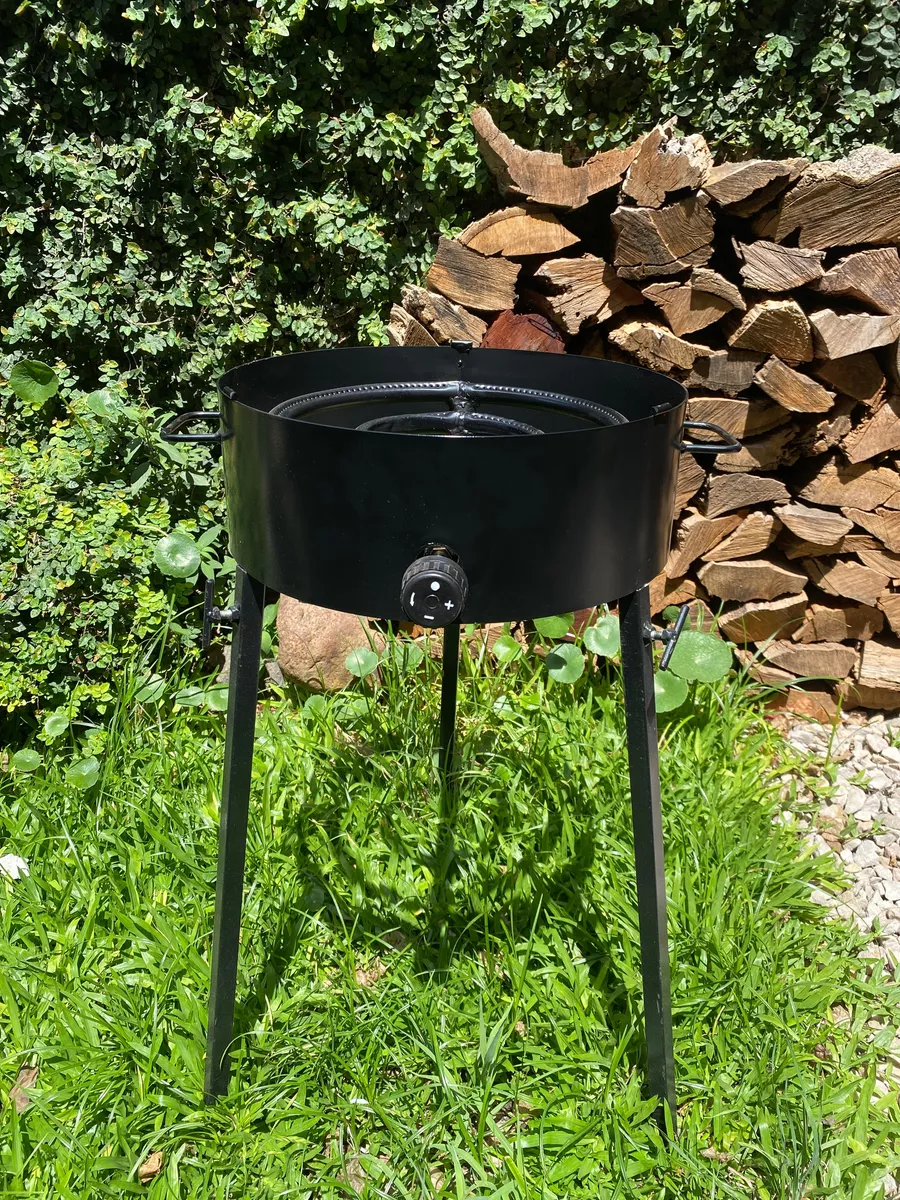 Mechero.anafe-quemador Patas Desmontables C/cubrellama Negro - Imagen 3