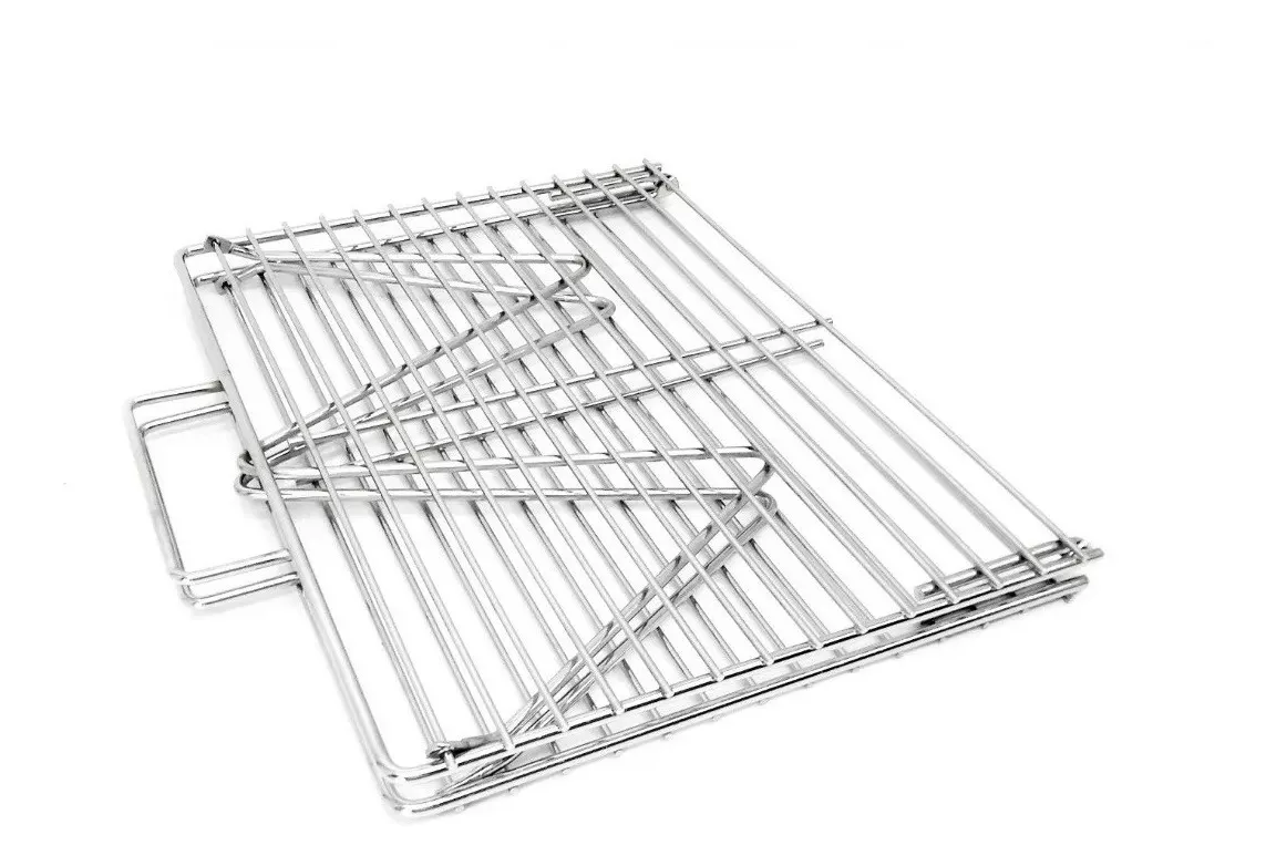 Parrilla Plegable Con Manija- Asado Camping Pesca 55 X 35 - Imagen 2