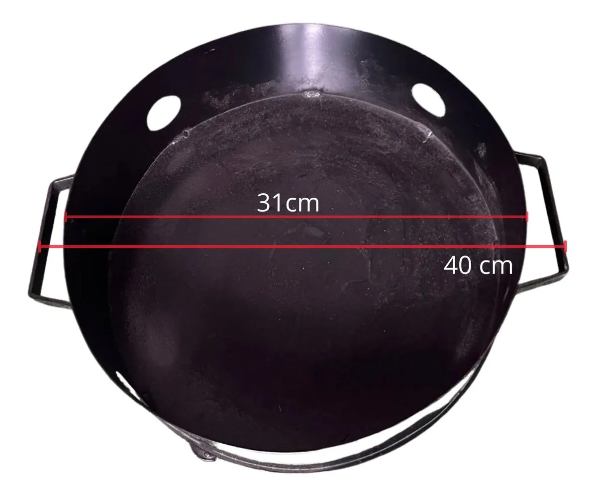 Brasero De Mesa De Disco De Arado 31cm - Imagen 4