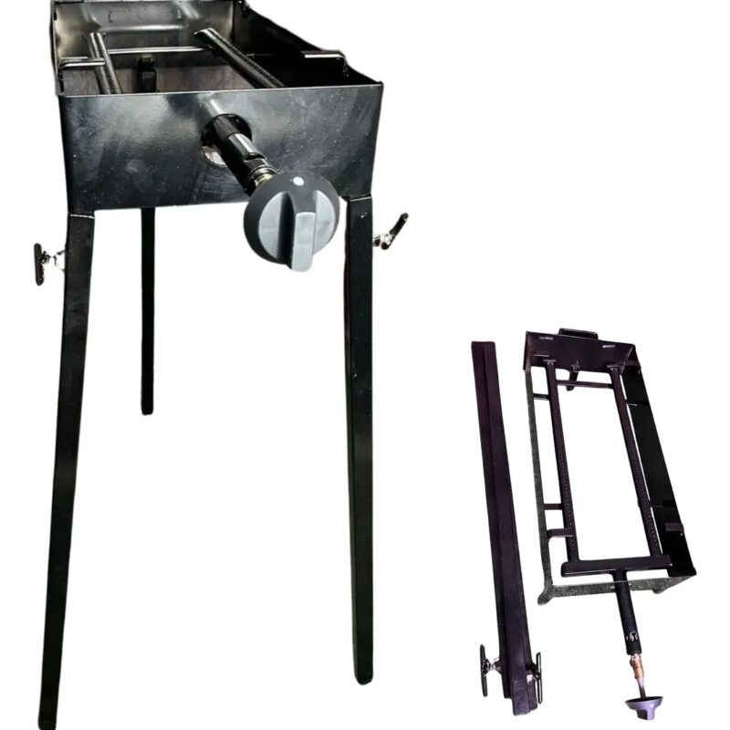 Mechero Quemador Para Plancha. Patas Desmontables- 50x70cm
